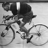 Tommy Godwin: Fastman in action at Paddington Recreation Ground Track